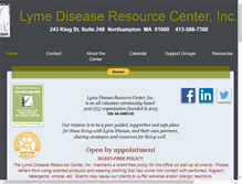 Tablet Screenshot of lymedrc.org